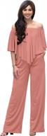 👗 stylish koh koh womens long pant strapless off shoulder pocket jumpsuit – fashionable one piece outfit логотип