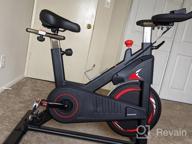 img 1 attached to 2022 Upgraded ADVENOR Magnetic Resistance Indoor Cycling Bike - 35 Lbs Flywheel, LCD Monitor W/ Ipad Mount & Comfortable Seat Cushion. review by Jeffrey Crutcher