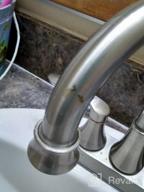 img 1 attached to Modern Commercial Bathroom Faucet With Two Handles, Oil Rubbed Bronze Finish, Lead-Free, Includes Drain Stopper And Water Hoses For Vanity Sink review by Tony Jockheck