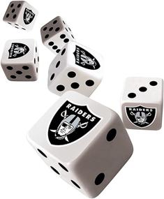 img 1 attached to MasterPieces Vegas Raiders Dice Colors