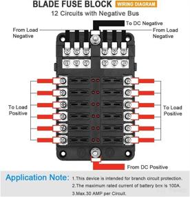 img 3 attached to 🚗 Electop 12-Way Blade Fuse Block: Ultimate Circuit Protection for Automotive Car Truck Boat Marine RV Van