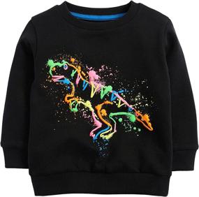 img 4 attached to 🚜 Excavator Toddler Crewneck Sweatshirt - Fashion Hoodies & Sweatshirts for Boys' Clothing