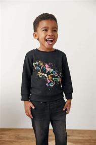 img 3 attached to 🚜 Excavator Toddler Crewneck Sweatshirt - Fashion Hoodies & Sweatshirts for Boys' Clothing