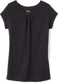 img 2 attached to French Toast Sleeve V Neck T Shirt Girls' Clothing : Tops, Tees & Blouses