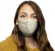 регулируемая хлопковая маска для лица с зелеными полосами - пурианская маска для рта для защиты от пыли и путешествий (1 упаковка) логотип