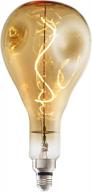 bulbrite led grand filament nostalgic droplet shaped light bulb, 60 watt equivalent, 2000k, antique logo