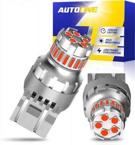 img 4 attached to Upgrade Your Brake Lights With AUTOONE 7440/7443 LED Strobe Bulbs - Canbus Ready, 300% Brighter, Pack Of 2