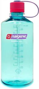 img 4 attached to Nalgene Sustain Tritan BPA-Free Water Bottle Made With Material Derived From 50% Plastic Waste, 32 OZ, Narrow Mouth