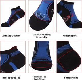 img 2 attached to Hissox Unisex Copper Running Socks: Moisture Wicking, Anti Smell & Cushioned For Hiking & Trekking