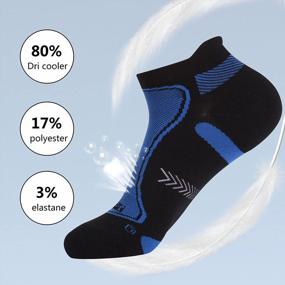 img 1 attached to Hissox Unisex Copper Running Socks: Moisture Wicking, Anti Smell & Cushioned For Hiking & Trekking