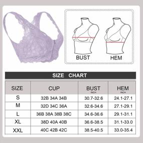 img 3 attached to Floral Lace Zipper Bralette With Removable Padded Halter Crop Top - Wireless Lingerie For Women By Rolewpy