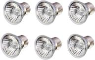 6 pack of 75w full spectrum sunbathe heat lamp bulbs - ideal for lizard, reptiles, and amphibians, uva + uvb sun light for optimal sun lamp experience (warm) logo