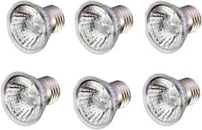 img 4 attached to 6 Pack of 75W Full Spectrum Sunbathe Heat Lamp Bulbs - Ideal for Lizard, Reptiles, and Amphibians, UVA + UVB Sun Light for Optimal Sun Lamp Experience (Warm)