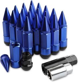 img 4 attached to 20Pcs Anti Theft Spikes Extended Tuner Wheel/Rims Lug Nuts With Wheel Locks M12X1