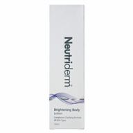 250 ml neutriderm brightening body lotion for improved skin radiance logo