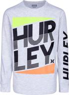 hurley sleeve graphic t shirt birch boys' clothing via tops, tees & shirts logo