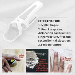 img 3 attached to QianCheng Finger Splint Protector: Straighten Fingers & Immobilize Joints With 3-Pack Support Brace (S)