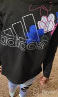 img 1 attached to Stylish and Sporty: Adidas Sleeve Hooded Heather Graphic Girls' Clothing and Active Gear review by Heather Jordan