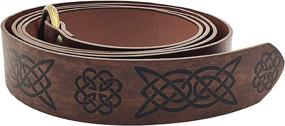 img 2 attached to Medieval Renaissance Embossed Leather Accessories Men's Accessories ... Belts