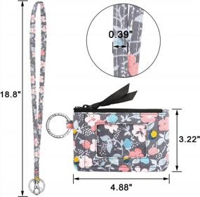 img 3 attached to Stylish MNGARISTA Zip ID Case & Lanyard Set For Fashionable Convenience