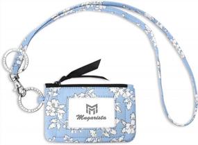 img 4 attached to Stylish MNGARISTA Zip ID Case & Lanyard Set For Fashionable Convenience