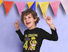 img 2 attached to Tstars Digging Birthday Official Toddler Boys' Clothing via Tops, Tees & Shirts