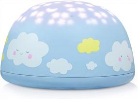img 4 attached to Проектор SomeShine Star Light для спальни - Детский ночник Music Star облачно-голубого цвета с 5 колыбельными, 3 цветовыми циклами и таймером автоматического отключения, безопасный, прочный и портативный проектор Kawaii Lamp