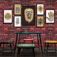 transform your home with removable red brick peel and stick wallpaper - textured self-adhesive decor for kitchen, walls, cabinets, and more! logo