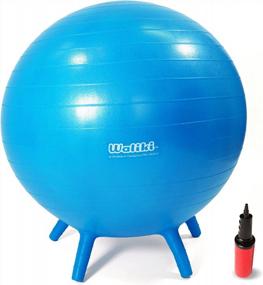 img 4 attached to Improve Posture And Balance With WALIKI Adult Size Stability Chair Ball For School & Office