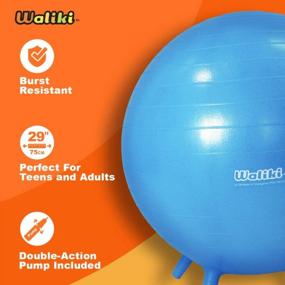 img 3 attached to Improve Posture And Balance With WALIKI Adult Size Stability Chair Ball For School & Office