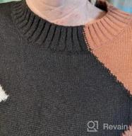 img 1 attached to Stay Fashion-Forward With ECOWISH Women'S Color Block Sweater - Stylish, Comfortable And Casual review by Ryan Whatley