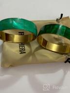 img 1 attached to Stunning Richera Set: 2 Mop Bangles with Dual Tones of Verdant Green review by Douglas Jakab