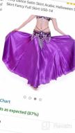 img 1 attached to US0-14 MUNAFIE Belly Dance Satin Skirt: Shiny & Fancy For Arabic Halloween! review by James Mayberry