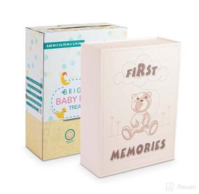 img 3 attached to 👶 Preserving Lifelong Memories: Bright-Life Baby Keepsake Box & Memory Book