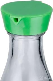 img 2 attached to 🔵 Versatile Green Cap Soy Sauce Bottle & Dispenser: Multi-functional Uses