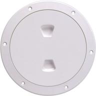 🔲 white beckson dp60-w screw-out deck plate - enhanced seo, 1-pack логотип