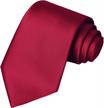 kissties solid satin tie: stylish necktie for men with gift box included! logo