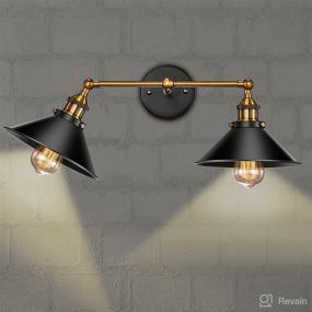 img 3 attached to 💡 2-Light Gold Vanity Lights by Licperron: Bathroom & Kitchen Fixtures for Living Room