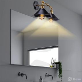 img 1 attached to 💡 2-Light Gold Vanity Lights by Licperron: Bathroom & Kitchen Fixtures for Living Room