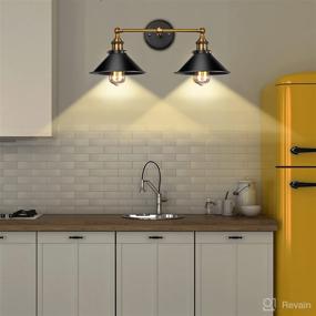 img 2 attached to 💡 2-Light Gold Vanity Lights by Licperron: Bathroom & Kitchen Fixtures for Living Room