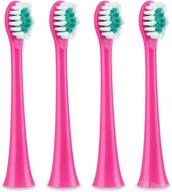replacement rechargeable toothbrushes end rounded comfortable oral care logo