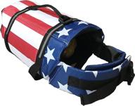 🐶 premium king pup dog life jacket - patriotic american flag life vest for puppies and dogs. ensured safety and comfort with added padding and distinct american flag design логотип