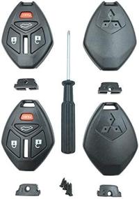 img 2 attached to 🔑 Key Fob Cover Replacement with Screwdriver (Black Pack 2) - No Cutting Required