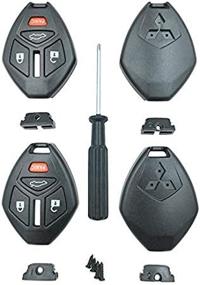 img 1 attached to 🔑 Key Fob Cover Replacement with Screwdriver (Black Pack 2) - No Cutting Required