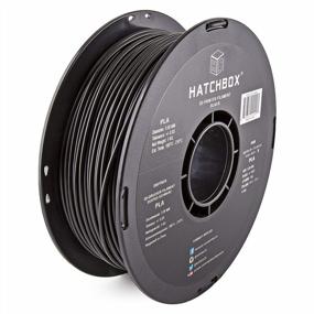 img 4 attached to Premium Quality Black HATCHBOX PLA 3D Printer Filament With High Dimensional Accuracy - 1 Kg Spool, 3.00 Mm