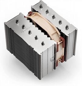 img 1 attached to Low-Height Dual-Tower CPU Cooler Noctua NH-D12L With 120Mm Brown Fan - Enhanced For SEO