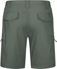 img 3 attached to CARWORNIC Men'S Rip-Stop Tactical Cargo Shorts Lightweight Stretch Work Casual Outdoor Hiking Shorts With Multi-Pockets