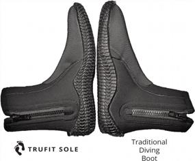 img 1 attached to Revolutionary Tilos TruFit Scuba Booties With Ergonomic Design – 3Mm Short, 3Mm Titanium, 5Mm Titanium, 5Mm Thermowall, And 7Mm Titanium Options Available