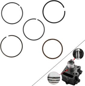 img 2 attached to 🏎️ FLYPIG Performance Big Bore Cylinder Rebuild Kit for Honda 50CC Z50 Z50R XR50 CRF50 Dirt Bike Go Kart - Top End Repair Set