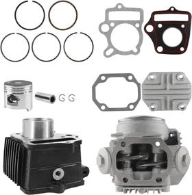 img 4 attached to 🏎️ FLYPIG Performance Big Bore Cylinder Rebuild Kit for Honda 50CC Z50 Z50R XR50 CRF50 Dirt Bike Go Kart - Top End Repair Set